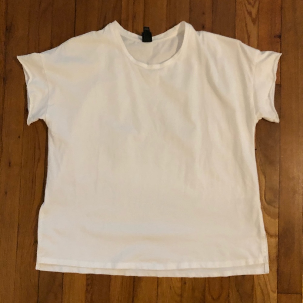 White Wild Fable Crop T-shirt